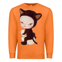 Carrot Yoshitomo Nara Cute Cat Premium Sweatshirt - artisFamous