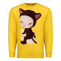 Lemon Yoshitomo Nara Cute Cat Premium Sweatshirt - artisFamous