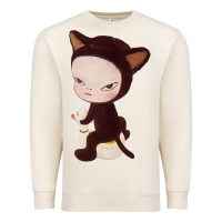 Yoshitomo Nara Cute Cat Premium Sweatshirt | Teevron