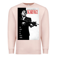 Pale Pink scarfaces Premium Sweatshirt - artisFamous