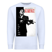White scarfaces Premium Sweatshirt - artisFamous