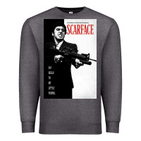 Charcoal Heather scarfaces Premium Sweatshirt - artisFamous