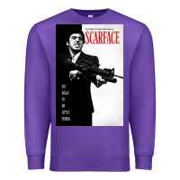 Purple scarfaces Premium Sweatshirt - artisFamous