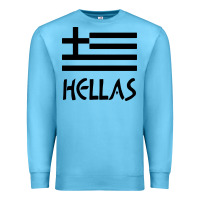 Ocean Blue greece hellas Premium Sweatshirt - artisFamous