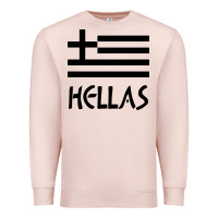 Pale Pink greece hellas Premium Sweatshirt - artisFamous