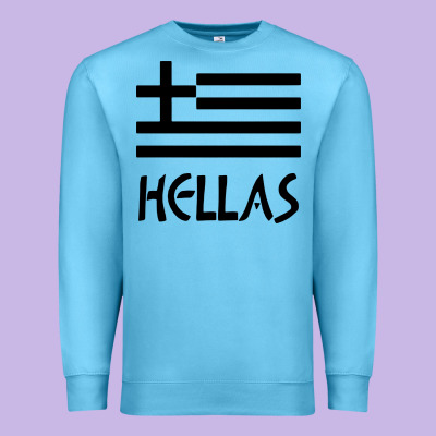 Greece Hellas Premium Sweatshirt Designed By Artisfamous