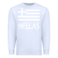 White greece hellas Premium Sweatshirt - artisFamous