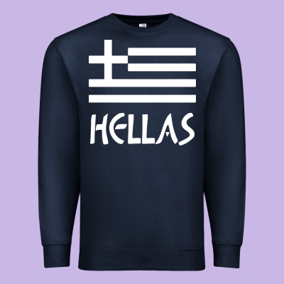 Greece Hellas Premium Sweatshirt Designed By Artisfamous