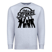 Heather Grey Black Man Premium Sweatshirt - artisFamous