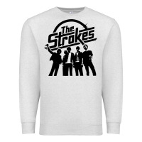Oatmeal Heather Black Man Premium Sweatshirt - artisFamous