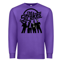 Purple Black Man Premium Sweatshirt - artisFamous