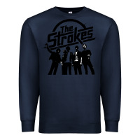 Navy Black Man Premium Sweatshirt - artisFamous