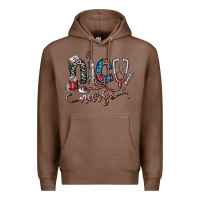 Chestnut nice nurse Premium Hoodie - SublimationCraftShop