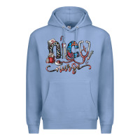 Colony Blue nice nurse Premium Hoodie - SublimationCraftShop