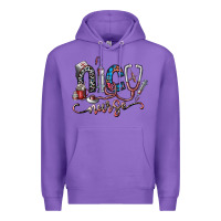 Purple nice nurse Premium Hoodie - SublimationCraftShop