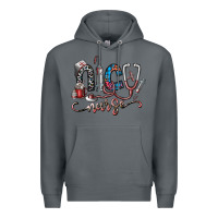 Rock nice nurse Premium Hoodie - SublimationCraftShop