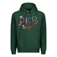 Sports Green nice nurse Premium Hoodie - SublimationCraftShop