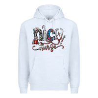 White nice nurse Premium Hoodie - SublimationCraftShop