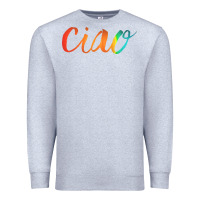 Heather Grey ciao italian saying Premium Sweatshirt - artisFamous