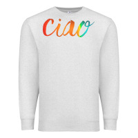 Oatmeal Heather ciao italian saying Premium Sweatshirt - artisFamous
