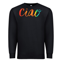 Black ciao italian saying Premium Sweatshirt - artisFamous