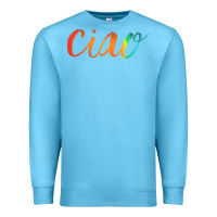 Ocean Blue ciao italian saying Premium Sweatshirt - artisFamous