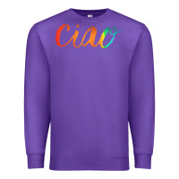 Purple ciao italian saying Premium Sweatshirt - artisFamous