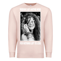 Pale Pink vintage janis arts joplin Premium Sweatshirt - artisFamous