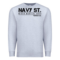Heather Grey navy street kingdom mma mixed martial arts Premium Sweatshirt - artisFamous