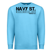 Ocean Blue navy street kingdom mma mixed martial arts Premium Sweatshirt - artisFamous