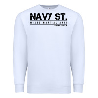 White navy street kingdom mma mixed martial arts Premium Sweatshirt - artisFamous