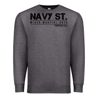 Charcoal Heather navy street kingdom mma mixed martial arts Premium Sweatshirt - artisFamous