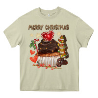 Merry Christmas Cupcake Chocolate Heavy Core Tee | Teevron