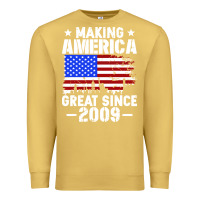 Antique Gold vintage making america great since 2009 Premium Sweatshirt - artisFamous