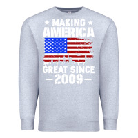 Heather Grey vintage making america great since 2009 Premium Sweatshirt - artisFamous