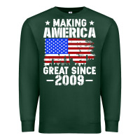 Sports Green vintage making america great since 2009 Premium Sweatshirt - artisFamous