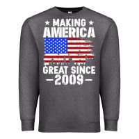 Charcoal Heather vintage making america great since 2009 Premium Sweatshirt - artisFamous