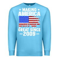 Ocean Blue vintage making america great since 2009 Premium Sweatshirt - artisFamous