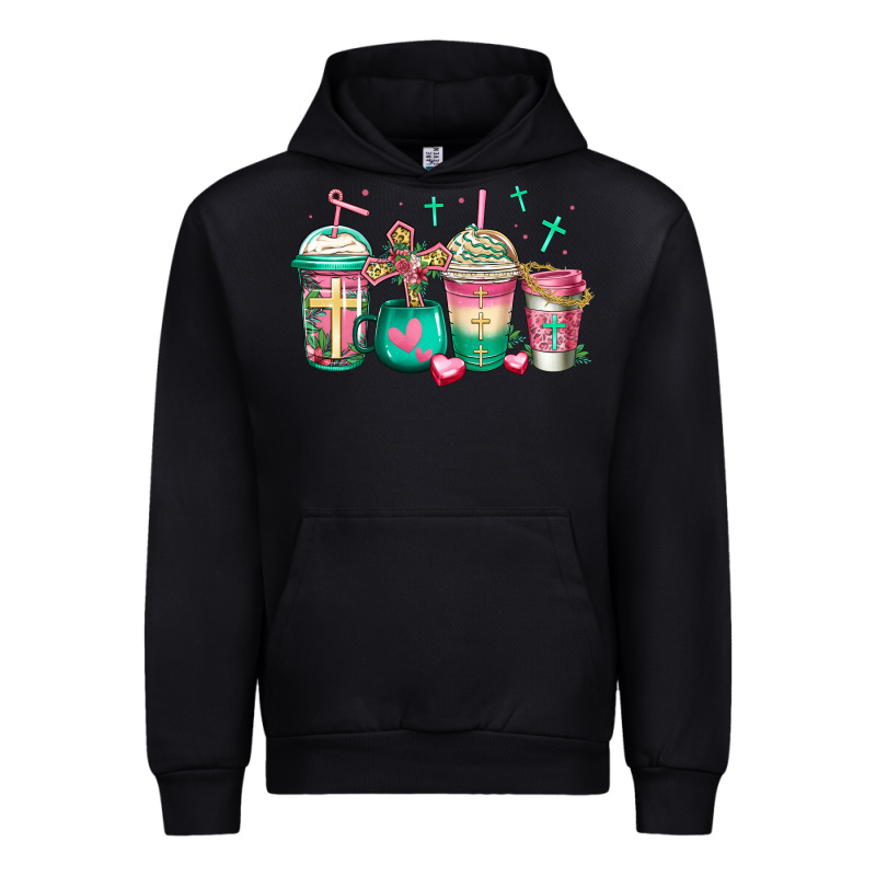 Religious Christian Coffee Cups Urban Hoodie by Jasminsmagicworld | Teevron