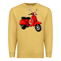 Antique Gold classic italian vespa scooter Premium Sweatshirt - artisFamous