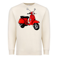 Sandshell classic italian vespa scooter Premium Sweatshirt - artisFamous