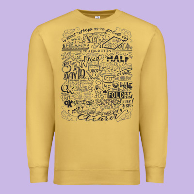 Schitt's Creek Fold In The Cheese Premium Sweatshirt Designed By Artisfamous