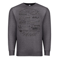 Charcoal Heather schitt's creek fold in the cheese Premium Sweatshirt - artisFamous