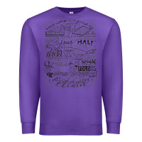 Purple schitt's creek fold in the cheese Premium Sweatshirt - artisFamous