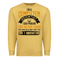 Antique Gold computer scientist programmer Premium Sweatshirt - artisFamous
