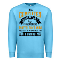 Ocean Blue computer scientist programmer Premium Sweatshirt - artisFamous