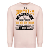 Pale Pink computer scientist programmer Premium Sweatshirt - artisFamous