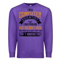 Purple computer scientist programmer Premium Sweatshirt - artisFamous