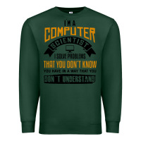 Sports Green computer scientist programmer Premium Sweatshirt - artisFamous
