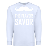 White mustache the flavor savor Premium Sweatshirt - artisFamous